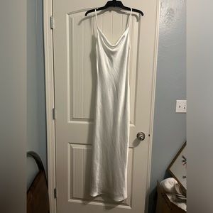 White Silk dress